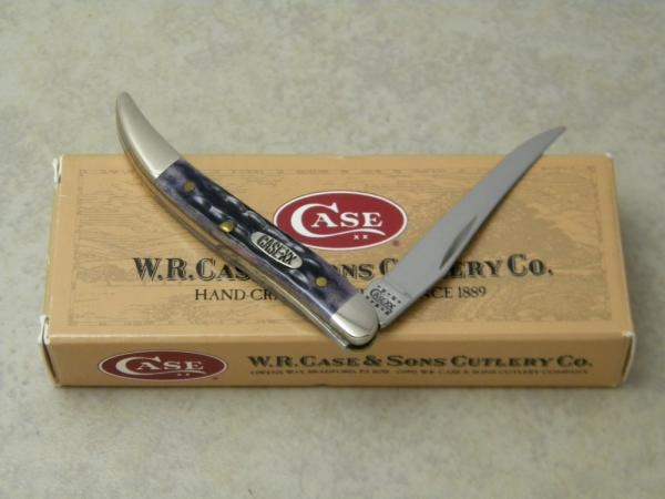 Case XX USA 2000 Purple Bone 610096 SS Tiny Toothpick Knife in Box