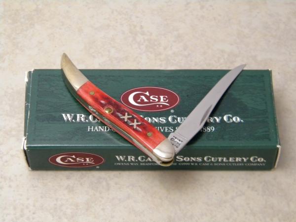 Case XX USA 2000 Old Red Bone 610096 SS Tiny Toothpick Knife in Box Case XX USA 2000 Old Red Bone 610096 SS Tiny Toothpick Knife in Box