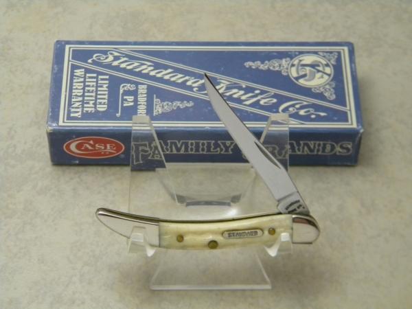 Standard Knife Co. (Case Family Brands) 2009 Natural Bone 610096 SS Tiny Toothpick Knife in Box Standard Knife Co. (Case Family Brands) 2009 Natural Bone 610096 SS Tiny Toothpick Knife in Box