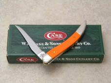 Case XX USA 2005 Orange Micarta 1010096 SS Tiny Toothpick Knife in Box