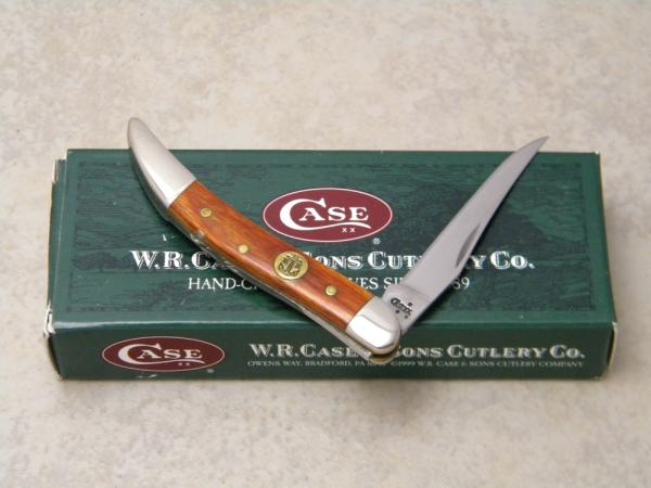 Case XX USA 2007 Teak Wood 710096 SS Tiny Toothpick Knife in Box Case XX USA 2007 Teak Wood 710096 SS Tiny Toothpick Knife in Box