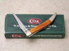 Case XX USA 2007 Teak Wood 710096 SS Tiny Toothpick Knife in Box