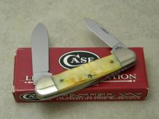 Case XX USA 2001 Burnt White Bone 62131 SS Limited Edition 1 of 2500 Canoe Knife in Box
