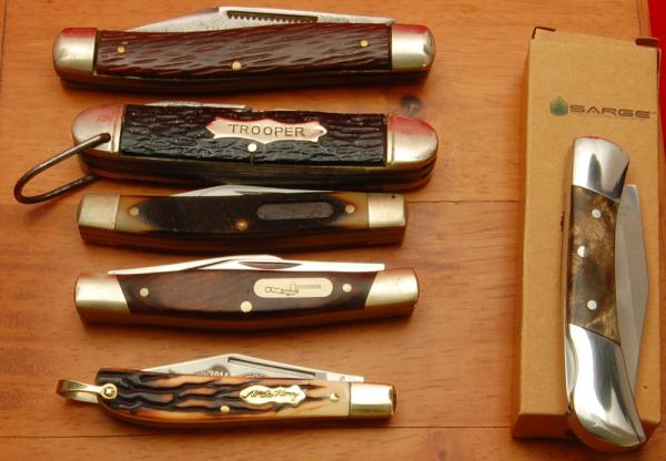 Lot #18 - Sarge, Schrade, Ulster, Sta-Sharp and Buck - A $24.00 Savings! Lot #18 - Sarge, Schrade, Ulster, Sta-Sharp and Buck - A $24.00 Savings!