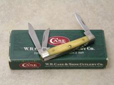 Case XX USA 2001 Natural Bone 6333 SS Tiny Stockman Knife in Box