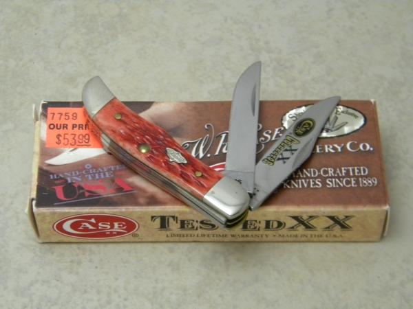 Case XX USA 2011 Tested Red Bone TH62165 SS Case XX Collectors Tiny Folding Hunter Knife in Box Case XX USA 2011 Tested Red Bone TH62165 SS Case XX Collectors Tiny Folding Hunter Knife in Box