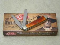 W.R. Case USA 2007 Chestnut Bone 62154 SS Tiny Trapper Knife in Box