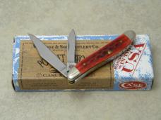 Case XX USA 2011 Pocket Worn Old Red Bone 6220 SS Peanut Knife in Box