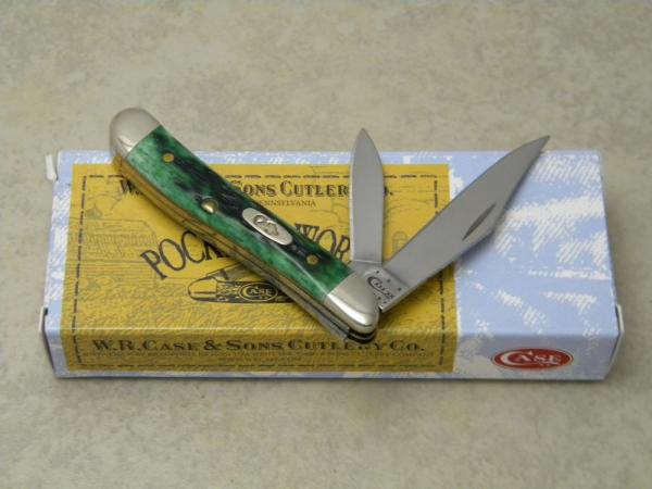 Case XX USA 2012 Pocket Worn Burnt Green Bone 6220 SS Peanut Knife in Box Case XX USA 2012 Pocket Worn Burnt Green Bone 6220 SS Peanut Knife in Box