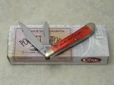 Case XX USA 1996 Pocket Worn Old Red Bone 6220 SS Peanut Knife in Box