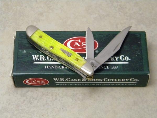 Case XX USA 2009 Lime Green Bone 6220 SS "1st Run" Peanut Knife in Box Case XX USA 2009 Lime Green Bone 6220 SS "1st Run" Peanut Knife in Box