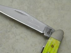 Case XX USA 2009 Lime Green Bone 6220 SS "1st Run" Peanut Knife in Box