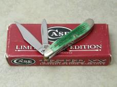 Case XX USA 2000 Emerald Supra Green Bone 6220 SS Limited Edition 1 of 2500 Peanut Knife in Box