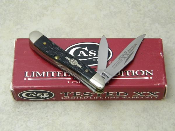 Case XX USA 1997 Dark Black Rogers Bone 6220 SS Limited Edition 1 of 2500 Peanut Knife in Box Case XX USA 1997 Dark Black Rogers Bone 6220 SS Limited Edition 1 of 2500 Peanut Knife in Box