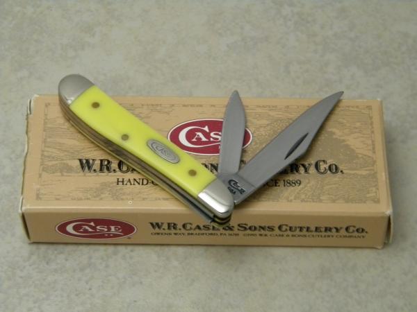 Case XX USA 1998 Yellow 3220 SS Peanut Knife in Box Case XX USA 1998 Yellow 3220 SS Peanut Knife in Box