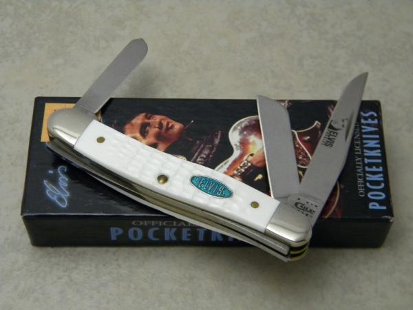 Case XX USA 2011 White 6318 SS Elvis Presley Stockman Knife in Box Case XX USA 2011 White 6318 SS Elvis Presley Stockman Knife in Box