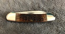 Case XX 1989 USA 62131 Canoe Chestnut Jig Bone Handle