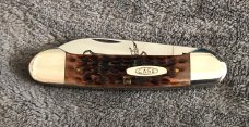 Case XX 1989 USA 62131 Canoe Chestnut Jig Bone Handle