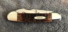 Case XX 1989 USA 62131 Canoe Chestnut Jig Bone Handle