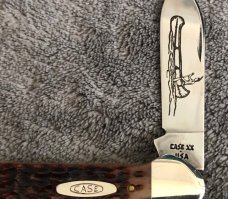 Case XX 1989 USA 62131 Canoe Chestnut Jig Bone Handle