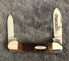 Case XX 1989 USA 62131 Canoe Chestnut Jig Bone Handle