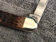 Case XX 1989 USA 62131 Canoe Chestnut Jig Bone Handle