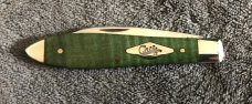 CASE XX USA GREEN CURLY MAPLE TEARDROP JACK KNIFE NICE TB71028W SS 2016 (3897)