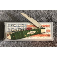 CASE XX USA GREEN CURLY MAPLE TEARDROP JACK KNIFE NICE TB71028W SS 2016 (3897)