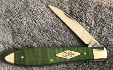 CASE XX USA GREEN CURLY MAPLE TEARDROP JACK KNIFE NICE TB71028W SS 2016 (3897)