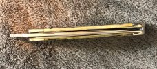 Case XX 61953 1/2L Russlock knife, Tortise shell Olive Green bone handles,06698