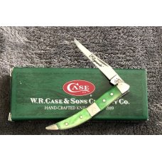 2005 Case XX 610096 Tiny Toothpick Elegante Bright Green bone handles #7665NS