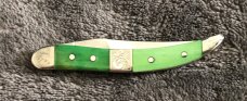2005 Case XX 610096 Tiny Toothpick Elegante Bright Green bone handles #7665NS