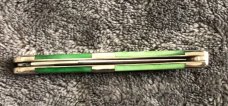 2005 Case XX 610096 Tiny Toothpick Elegante Bright Green bone handles #7665NS