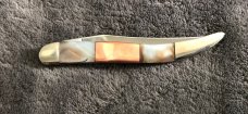 Case XX Toothpick Black Lipped Pearl and Copper Custom Handle