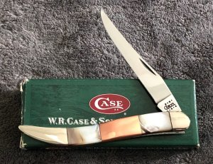 Case XX Toothpick Black Lipped Pearl and Copper Custom Handle