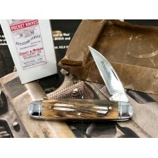 Schatt & Morgan 99 Mammoth Ivory Bark Executive Jack Knife SUPER RARE Queen Cutlery Tuna Valley