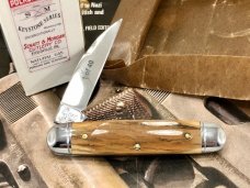 Schatt & Morgan 99 Mammoth Ivory Bark Executive Jack Knife SUPER RARE  Queen Cutlery Tuna Valley