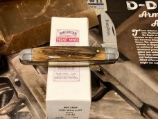 Schatt & Morgan 99 Mammoth Ivory Bark Executive Jack Knife SUPER RARE  Queen Cutlery Tuna Valley