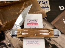 Schatt & Morgan 99 Mammoth Ivory Bark Executive Jack Knife SUPER RARE  Queen Cutlery Tuna Valley