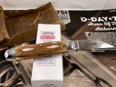 Schatt & Morgan 99 Mammoth Ivory Bark Executive Jack Knife SUPER RARE  Queen Cutlery Tuna Valley