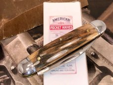 Schatt & Morgan 99 Mammoth Ivory Bark Executive Jack Knife SUPER RARE  Queen Cutlery Tuna Valley