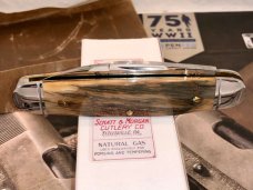 Schatt & Morgan 99 Mammoth Ivory Bark Executive Jack Knife SUPER RARE  Queen Cutlery Tuna Valley