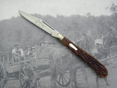 Schatt & Morgan, Keystone Series I, Peach Seed Bone Slim Trapper, #041811: 1991