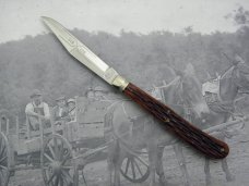 Schatt & Morgan, Keystone Series I, Peach Seed Bone Slim Trapper, #041811: 1991