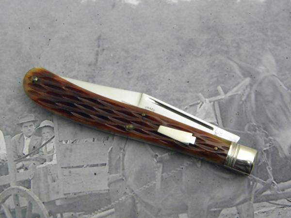 Schatt & Morgan, Keystone Series I, Peach Seed Bone Slim Trapper, #041811: 1991