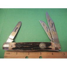 Robt Klass Kissing Krane Stag Handle Stockman Made for NKCA