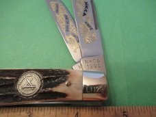 Robt Klass  Kissing Krane Stag Handle Stockman Made for NKCA 