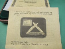 Schrade Cutlery 1990/91 Federal Duck Stamp  Muskrat Model DS4