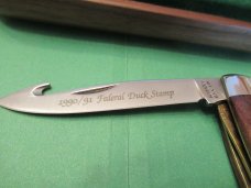 Schrade Cutlery 1990/91 Federal Duck Stamp  Muskrat Model DS4