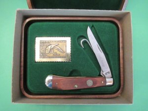 Schrade Federal Duck Stamp Commemorative Trapper with Gut Hook